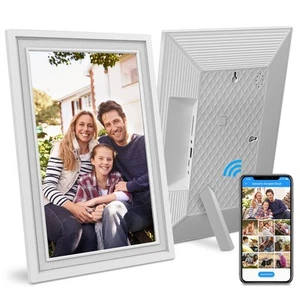 Sungale 10.1” True Cloud Frame with Editable Cloud Albums, IPS HD Touch Screen - Picture 1 of 8
