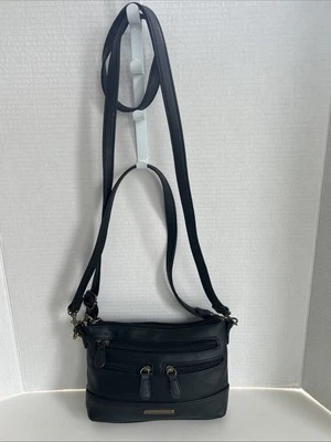 STONE & CO. 人造皮革斜挎包单肩包钱包黑色 — 第 1/4 张图片