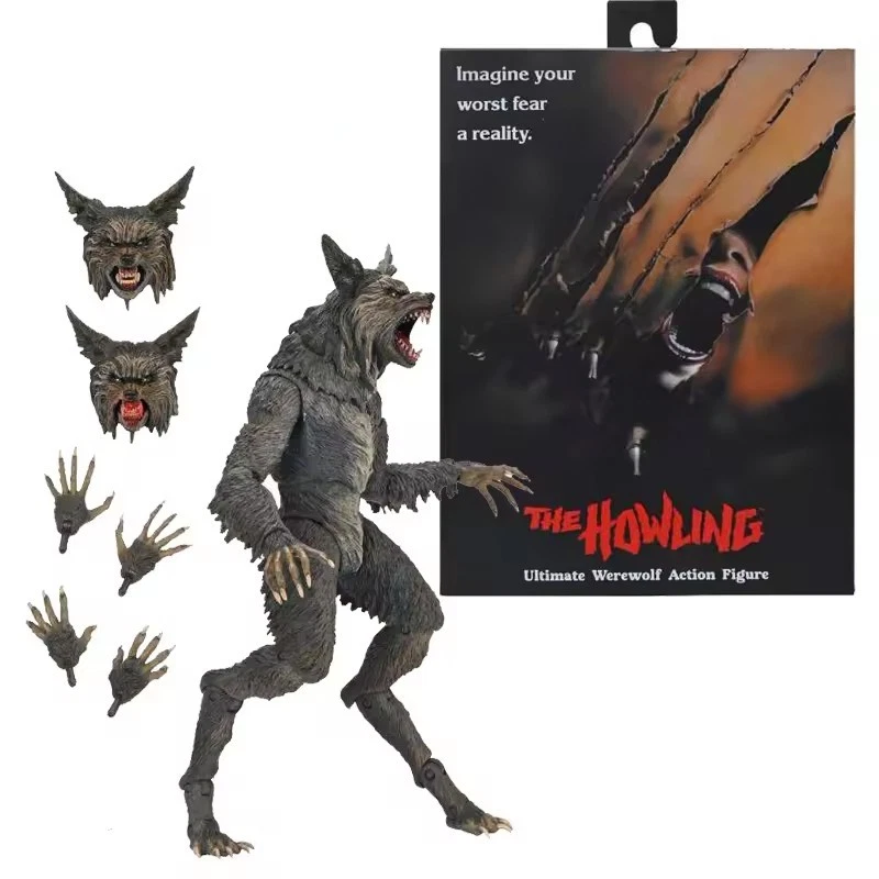 ULTIMATE WEREWOLF The Howling 7 inch Scale 9 inch Action Figure Neca Box Poor