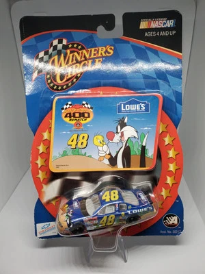 2002 Winners Circle Jimmie Johnson  #48 Looney Tunes 1:64 Diecast Driver Sticker - Image 1 of 4