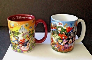 Pair Walt Disney World Mickey Mouse and Friends Grandpa Coffee Cup Mug - Picture 1 of 10