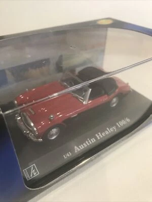 Cararama 1:43 scale Die Cast Model Austin Healey 100/6 Cabriolet Red/ Black - Image 1 of 4