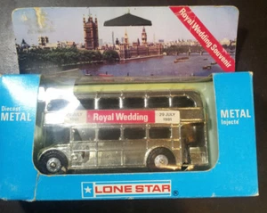 LONE STAR ROUTEMASTER BUS - ROYAL WEDDING SOUVENIR 1981 Lonestar Princess Diana - Picture 1 of 4