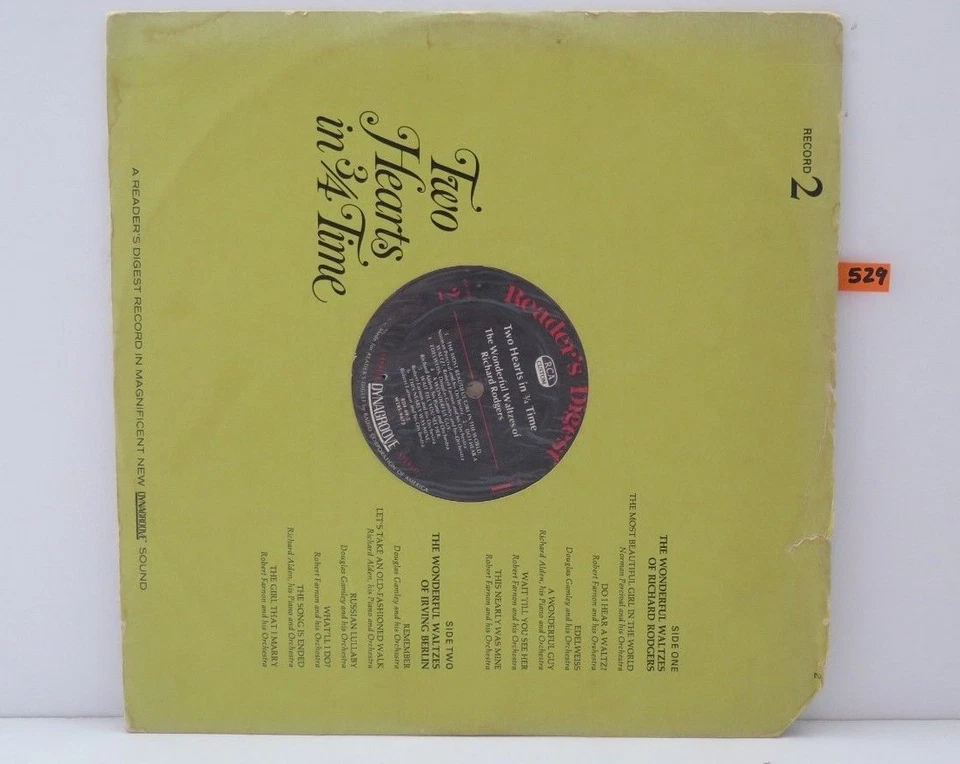 TWO HEARTS IN 3/4 TIME/ Norman Percival and his Orchestra RM 11843 LP VINYL - Image 1 of 4