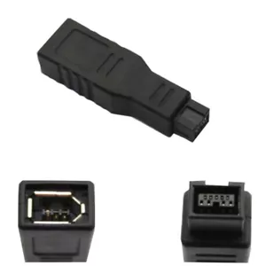 Firewire 800 to 400 Adapter Male 9 Pin to Female 6 Pin IEEE 1394 a-b Converter - Picture 1 of 9
