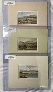 3 Scottish Scenes From 1875 - Chromolithographs - Iona - Gourock - Ben Lomond - Picture 1 of 5