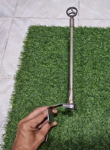 Original Mercedes-Benz  Flag Pole Parking Chrome Front Bumper OEM JDM - Picture 1 of 23