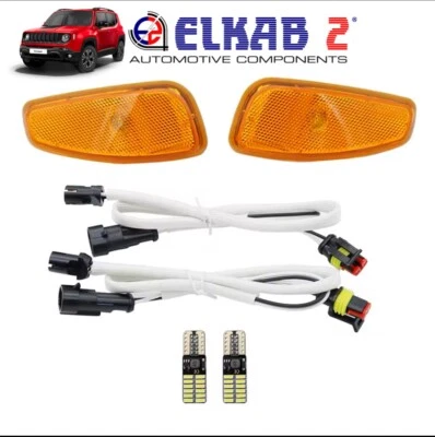 Coppia Frecce Laterali Led Luci Ingombro Bianche Arancio Jeep Renegade Direzione Foto 1 de 4