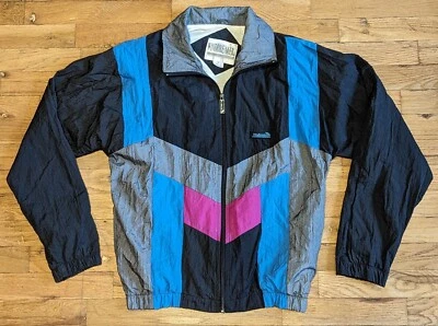 Vtg WINDBREAKER Brand Nylon Jacket - SMALL - 90s Activewear Travel Outdoor Gym - Image 1 of 4