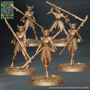 Radiant Elf Queen's Guard (x5) /Dungeons and Dragons/RPG/Labyrinth Miniatures - Picture 1 of 1