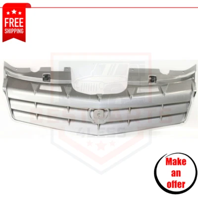 New Grille Assembly gray plastic shell and insert for 2006-2009 Cadillac SRX - Image 1 of 4