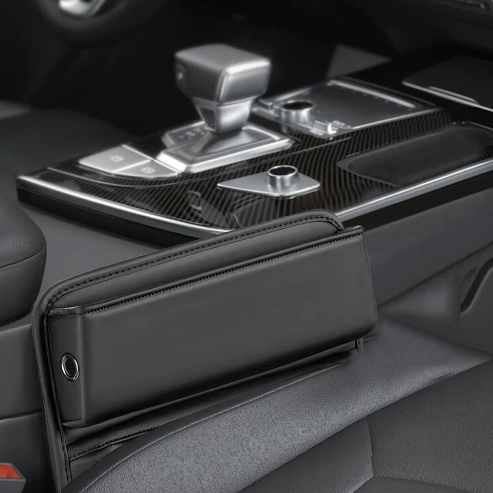 Car Seat Both Side Pocket Organizer Crevice Gap Filler Storage Box Accessories - Image 1 of 4