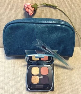 bareMinerals 3-pc set READY 4.0 Shadow THE NEXT BIG THING, Dual-End BRUSH + BAG! - Picture 1 of 7