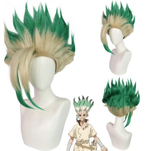 Cosplay Dr Stone Asagiri Gen Ishigami Senkuu Wigs Hairpieces Accessories Props - Picture 1 of 13
