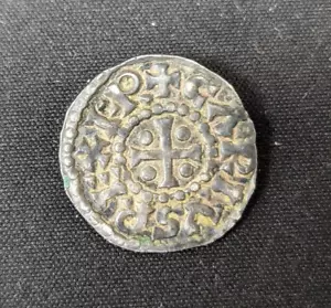 Charles II le Chauve (840-877) Denier à la légende chrétienne Orléans? - Imagen 1 de 2