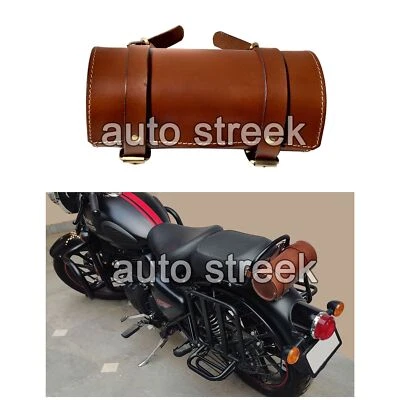 Fit For Royal Enfield Classic REBORN 350 D1 Leather Tool Roll Accessories Bag - Image 1 of 4