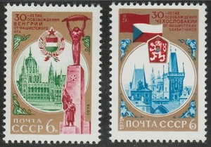 Russia 1975 SC# 4306-4307 - 30th An. of Liberation from Fascism M-NH Lot # 013 - Picture 1 of 2