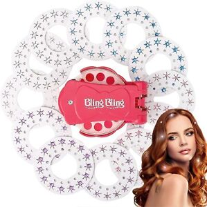 Bling Diamond Styler Kit Glam Styling Tool with 360 Gems for Kids Girls Ladys
