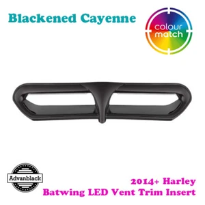 Blackened Cayenne Batwing LED Vent Trim Insert for 14+ Harley Street FLHX - Picture 1 of 6