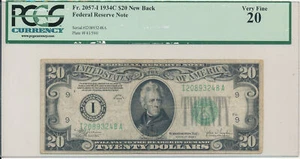Federal Reserve Note USA $20 1934 PCGS 20 - Picture 1 of 2