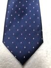 STAFFORD MENS TIE NAVY BLUE WITH PINK AND WHITE 3 X 59 NWT