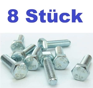 8 Stück M8 x 30 Sechskantschrauben Maschinenschrauben M8x30 DIN 933 Vollgewinde - Picture 1 of 4