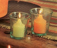 Pair PartyLite Retired Island Escape Votive Holders