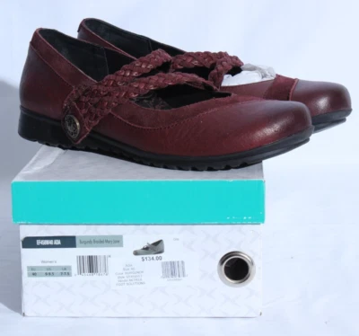 Женские удобные туфли Aetrex бордовые плетеные Mary Jane размер 9,5 США 40 - Изображение 1 из 4