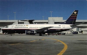 Aviateca Airlines G-MONF Boeing 737-3YO C/N 23497 At Miami Vtg 1989 Postcard - Picture 1 of 2