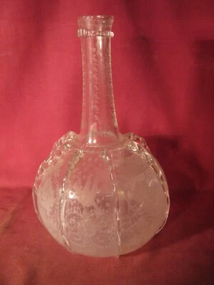 17th Or 18th Century German Bottle With Engraved Decoration - Image 1 of 4