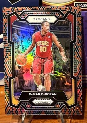 Selecciones del draft de Panini Prizm 2024 #64 DeMar DeRozan piel de serpiente Prizm SSP Foto 1 de 2