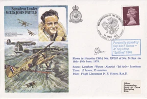 RAF John Pattle Historic Aviators cover signed Battle Britain pilot Frank Usmar - Picture 1 of 1