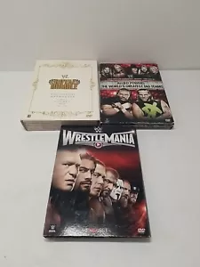 WWE DVD Lot Royal Rumble The Complete Anthology, Wrestlemania 31, Allied Powers - Foto 1 di 21