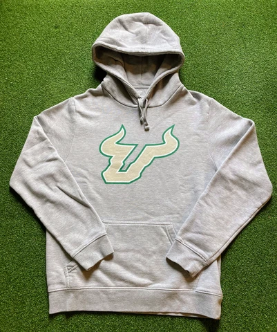 USF South Florida Bulls Hoodie by Fanatics | Light Gray | Medium Cover