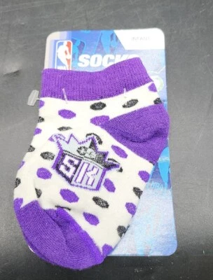 1 Pair Infant Socks Size 0-3 Sacramento Kings NBA - Image 1 of 3