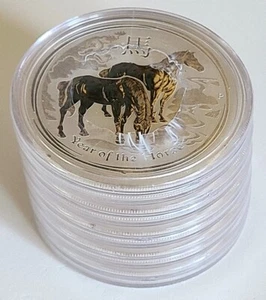 (5) Australia 2 oz Silver Coins Mint Roll 2014 Australia Year of the Horse GEMS! - Picture 1 of 4
