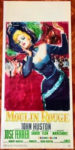 MILL ROUGE - ORIGINAL 1952 POSTER - JOHN HUSTON - MANFREDO ACERBO SKETCH - Picture 1 of 1