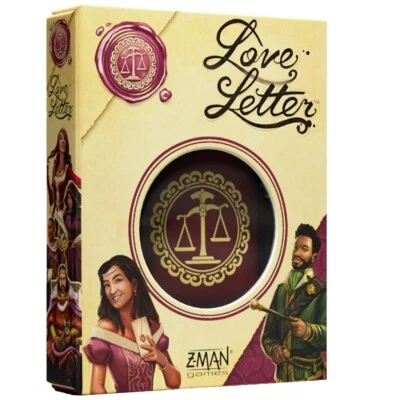Love Letter Clásico Eco Caja Juego de Cartas con Bolsa Z-Man Juegos Familia Rápido Foto 1 de 4