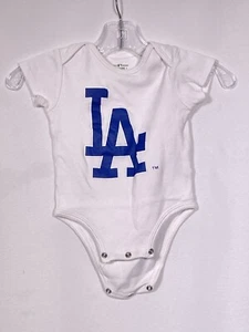 Los Angeles Dodgers MLB White Team Logo Bodysuit Shirt Baby Toddler 12M - Picture 1 of 6