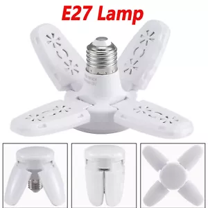40LED Bulb Fan Blade Lamp Garage Lights AC85-265V Foldable Home Ceiling Light - Picture 1 of 15