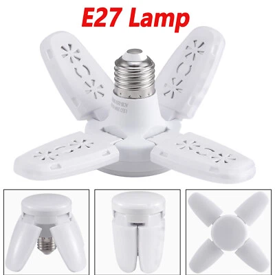 40LED Bulb Fan Blade Lamp Garage Lights AC85-265V Foldable Home Ceiling Light - Image 1 of 4