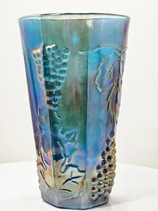 Replacement Indiana Blue Carnival Glass Tumbler Grape Harvest Vintage - Picture 1 of 2