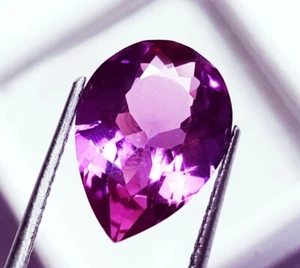 Natural Purple Tanzanite 8.10 Ct Pear Shape Certified Loose Gemstone - Picture 1 of 6