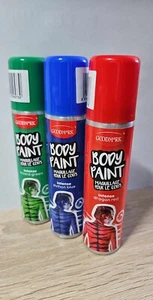 Body Paint Haut & Gesicht Farbspray Color Körperfarbe blau rot oder grün 75 ml - Bild 1 von 5