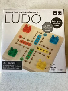 Mini Ludo Wooden Board Game by New Entertainment Modern Fun Board Game - Picture 1 of 4