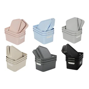 Jolie Max (Pack of 3) 7.5L Storage Box with Lid. Lidded Basket Container. - Picture 1 of 72