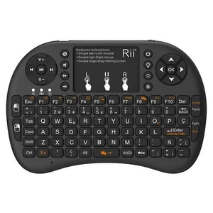 Mini i8+ Mini clavier ergonomique rétroéclairé avec souris Touchpad intégré - - Photo 1/7