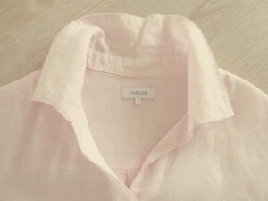 JAEGER PINK LINEN BLOUSE – GENEROUS SIZE 8 - UNWORN - Picture 1 of 4