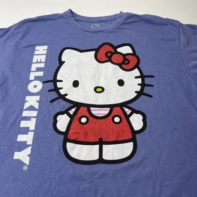 Camiseta Hello Kitty Talla Mediana Púrpura Híbrida Para Mujer Camiseta Gráfica Nueva Foto 1 de 4