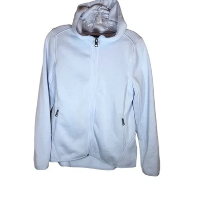 Andrew Marc Mujer Cremallera Completa Polar Chaqueta Con Capucha Talla Pequeña Azul Claro Foto 1 de 4